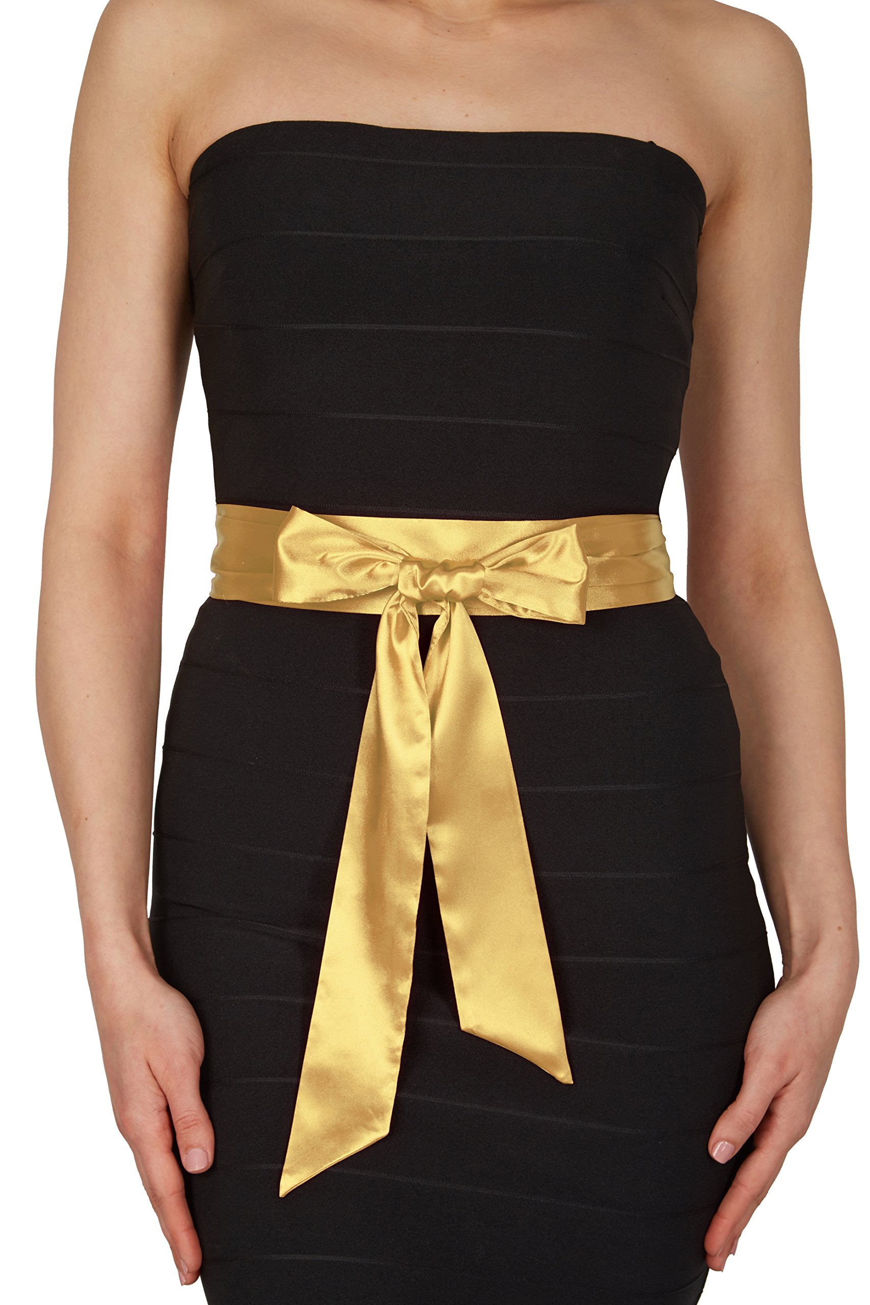 BlackButterfly Bridal Wedding Bridesmaid Satin Sash Belt - Image 2