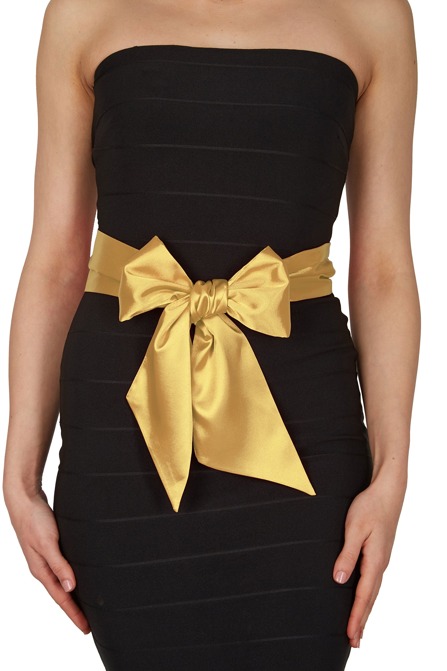 BlackButterfly Bridal Wedding Bridesmaid Satin Sash Belt - Image 3