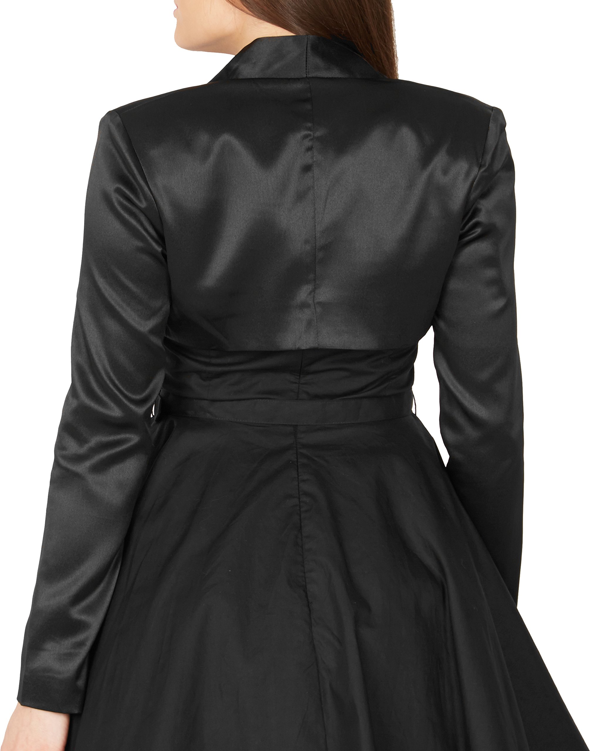 BlackButterfly Formal Satin Long Sleeve Bolero Shrug - Image 3