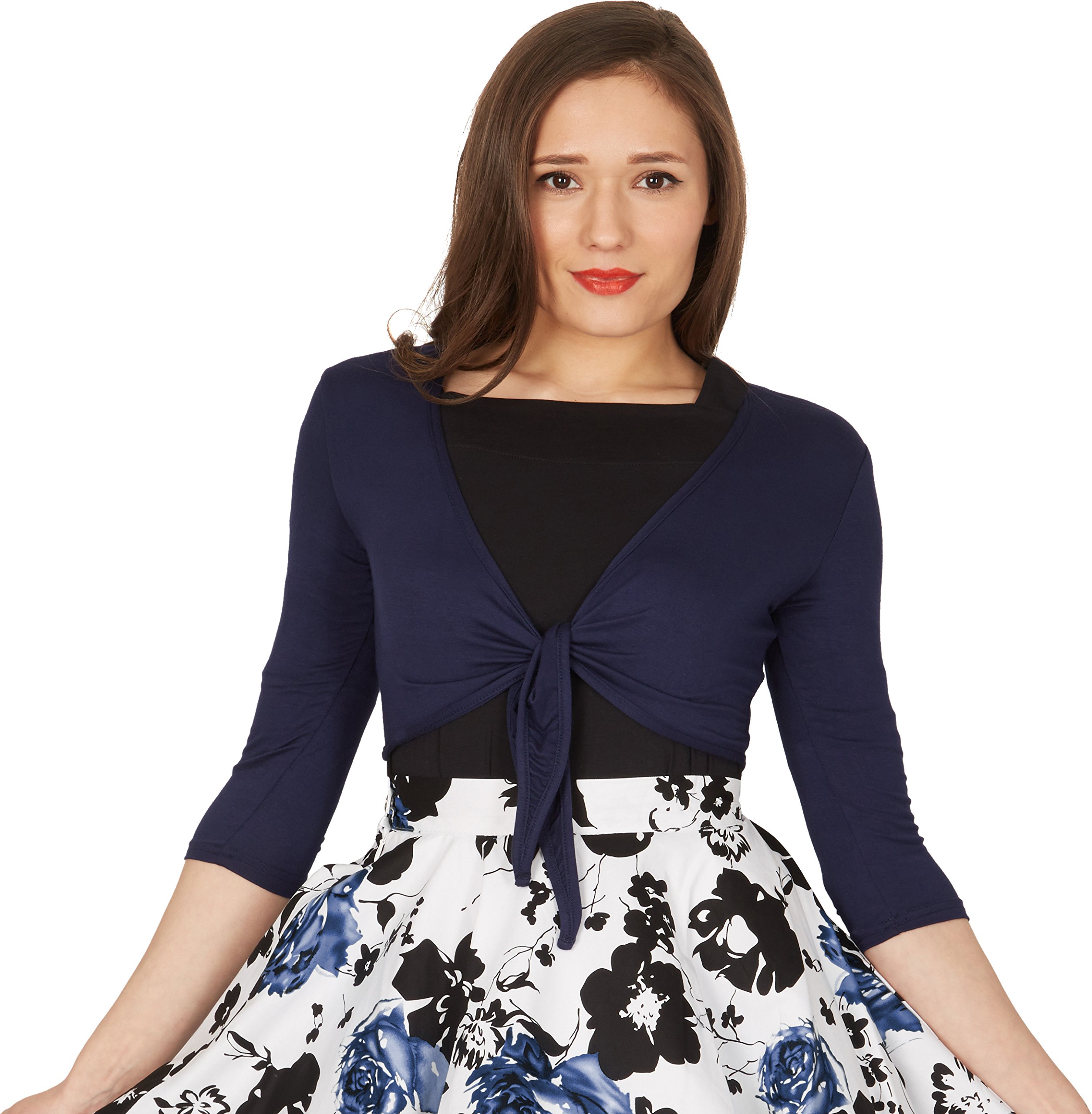 BlackButterfly Front Tie Up Bolero Shrug - Image 5