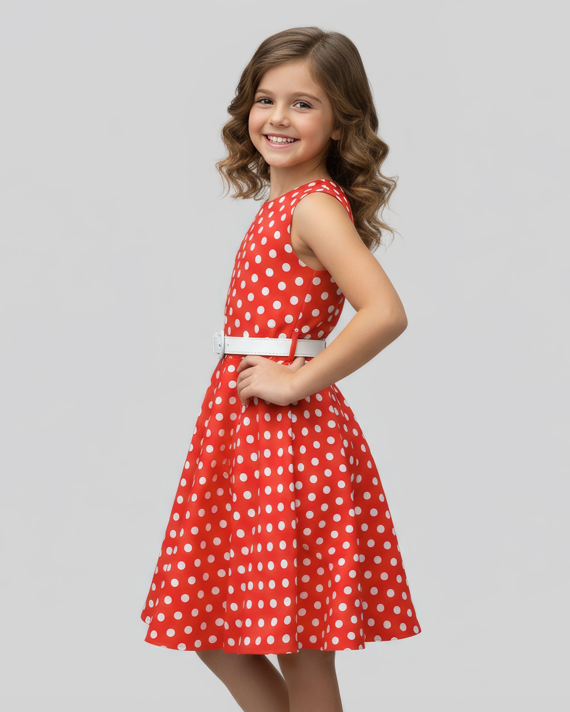 BlackButterfly Kids 'Audrey' Vintage 50's Girls Dress - Image 4