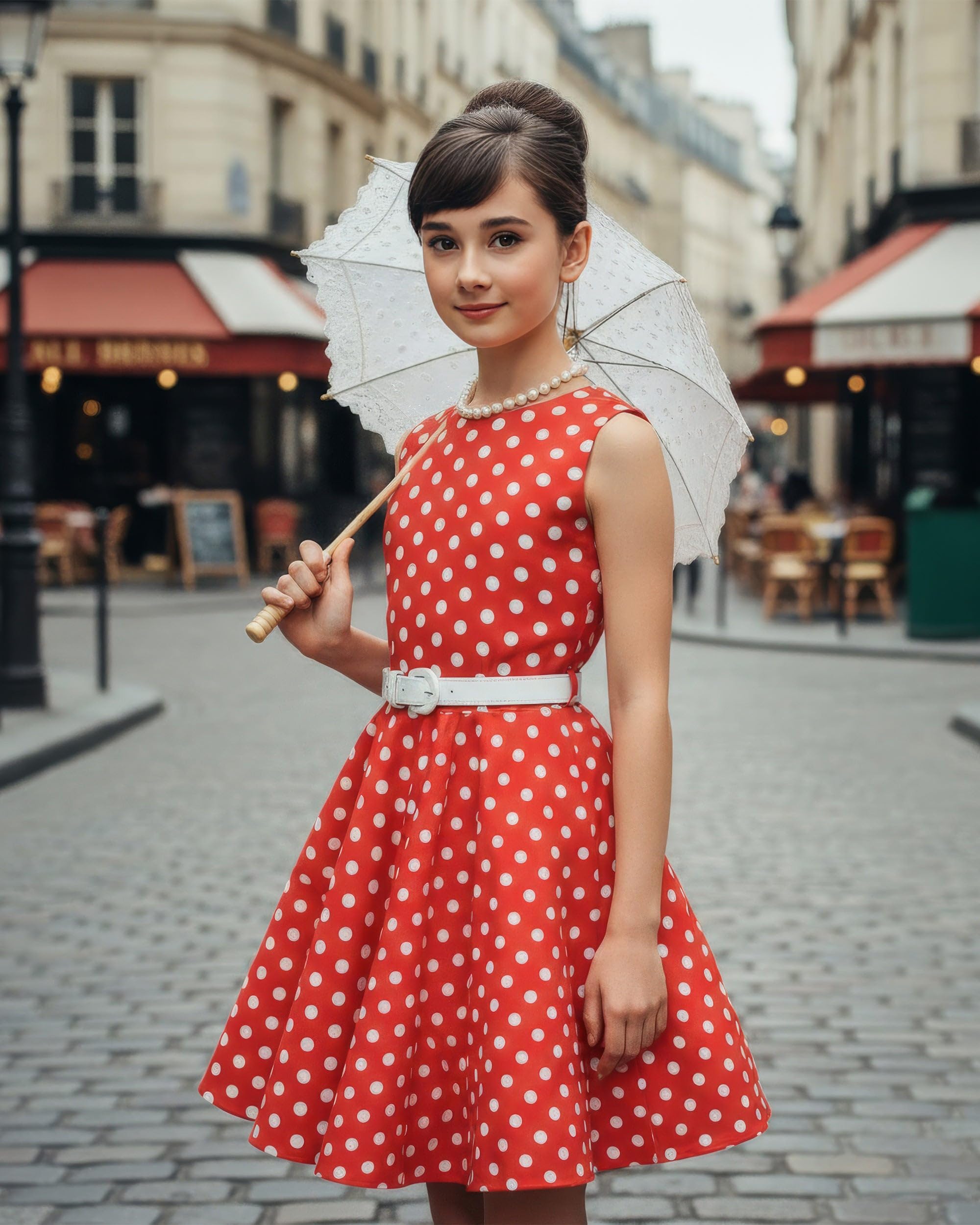 BlackButterfly Kids 'Audrey' Vintage 50's Girls Dress - Image 7