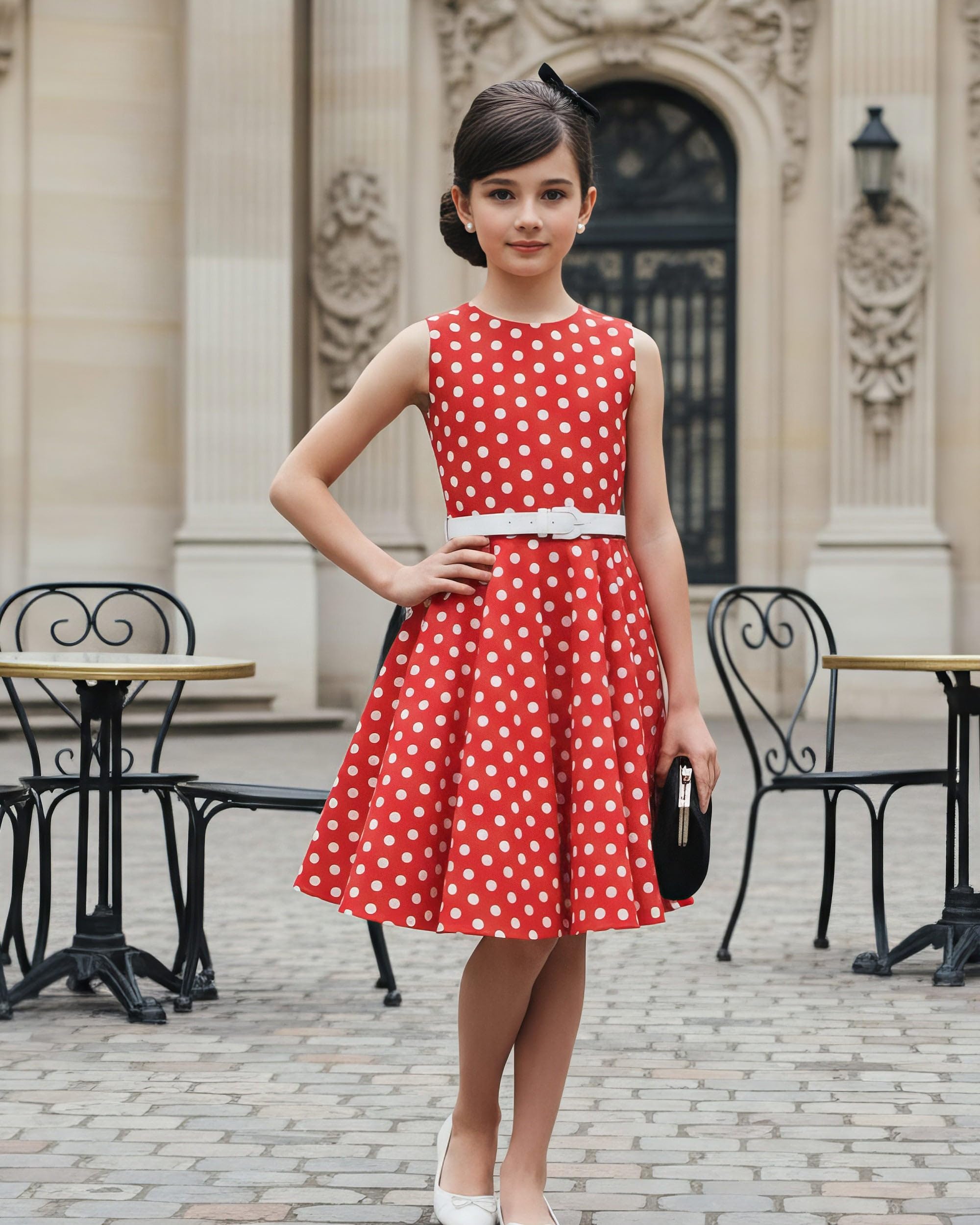 BlackButterfly Kids 'Audrey' Vintage 50's Girls Dress - Image 8