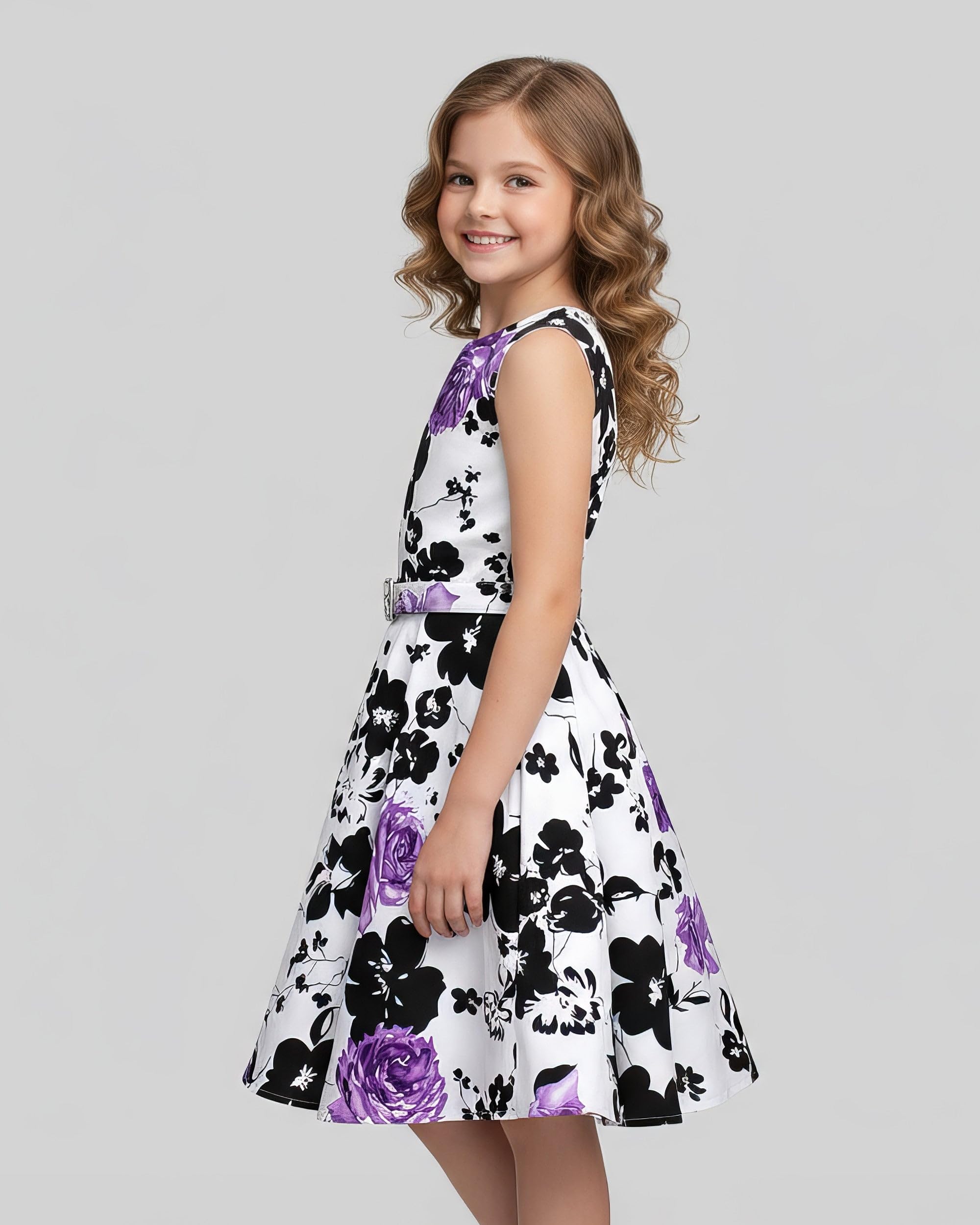 BlackButterfly Kids 'Audrey' Vintage 50's Girls Dress - Image 4