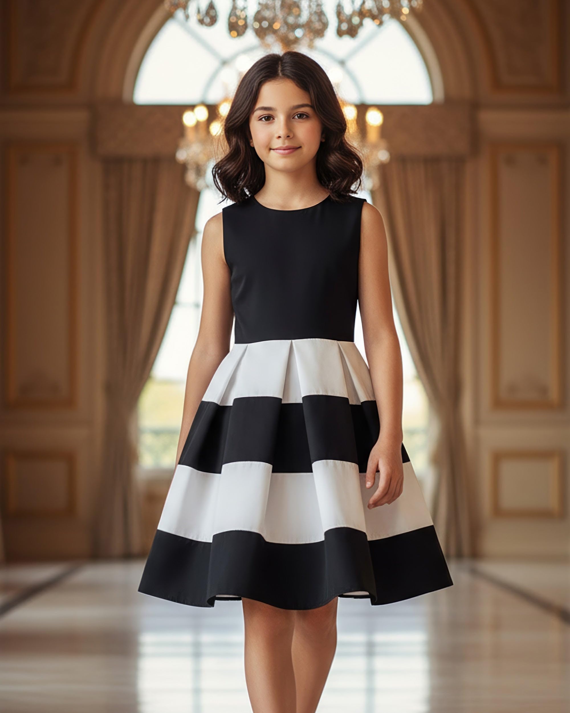 BlackButterfly Kids 'Lilly' Vintage Striped 50's Children's Girls Dress - Image 8