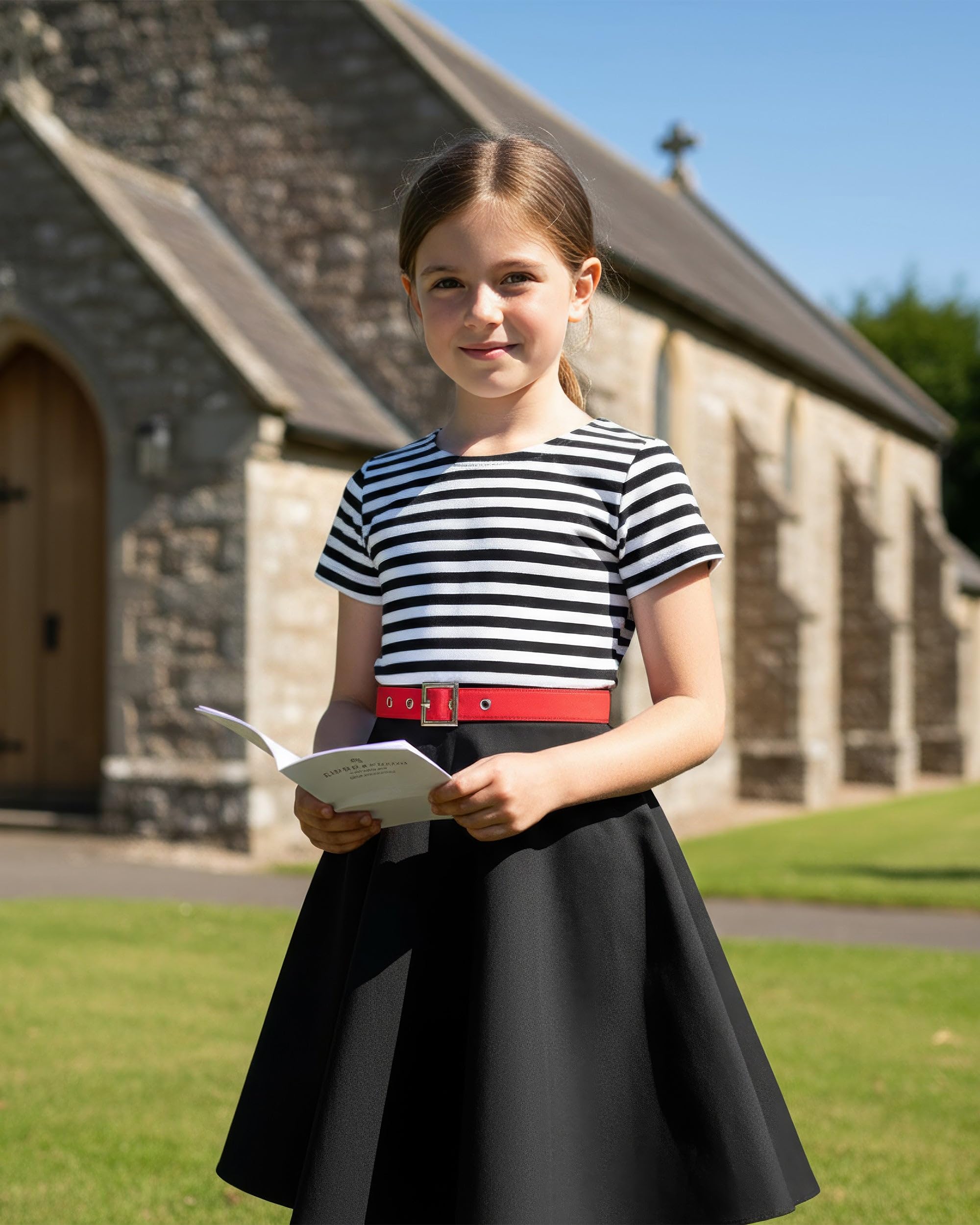 BlackButterfly Kids 'Maria' Vintage Striped Pin Up Dress - Image 8