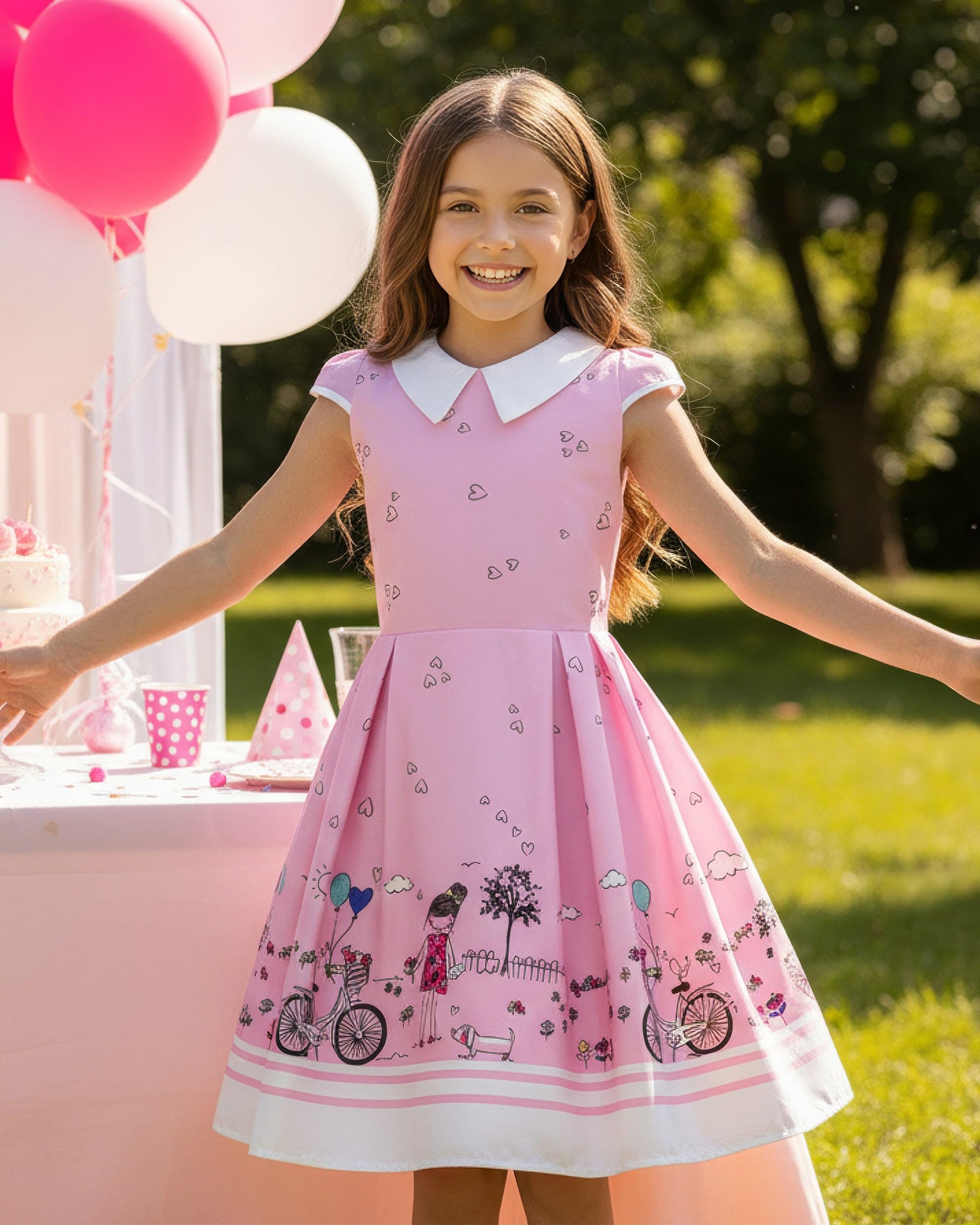 BlackButterfly Kids 'Olivia' Vintage Sunshine 50's Children's Girls Dress - Image 3