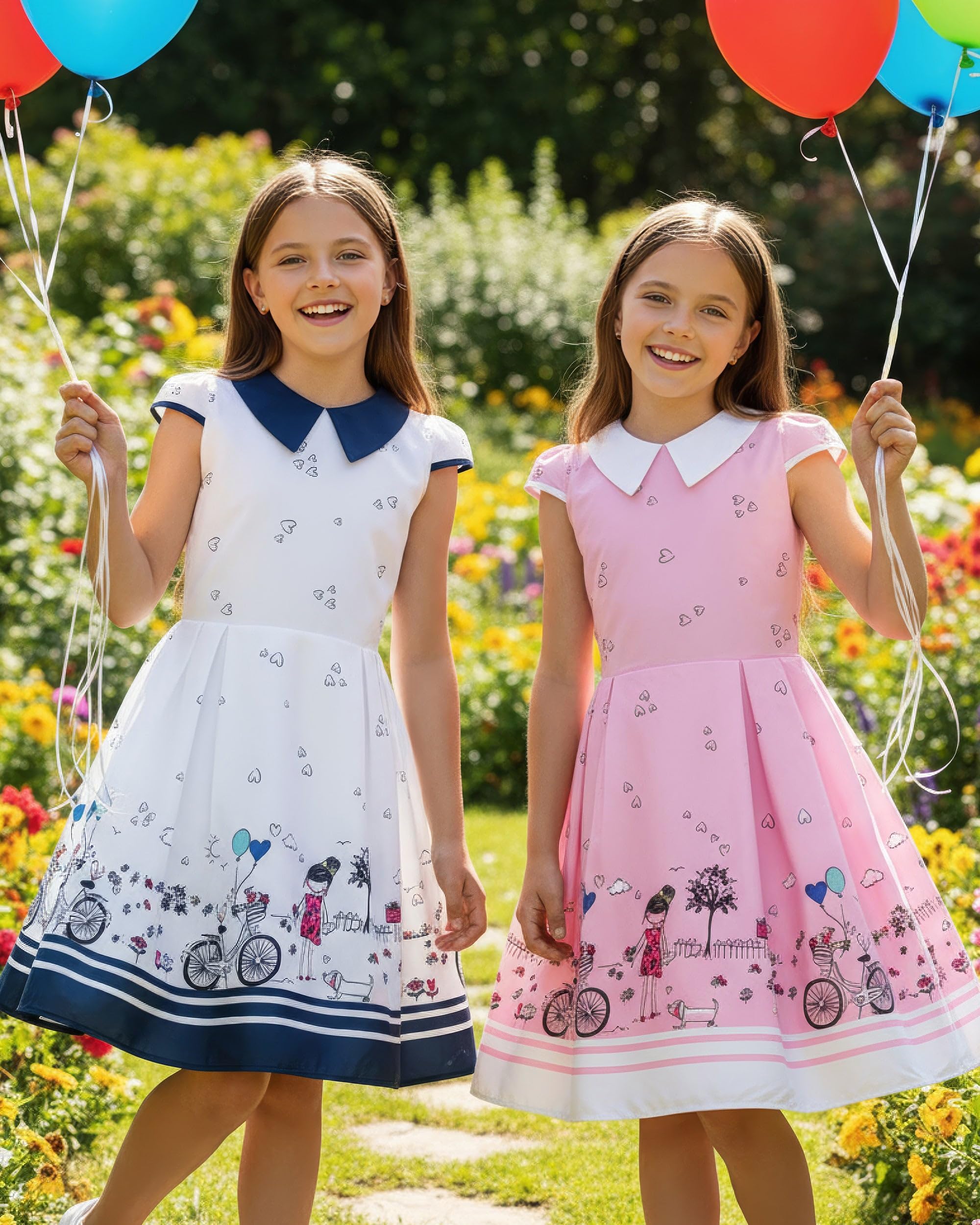 BlackButterfly Kids 'Olivia' Vintage Sunshine 50's Children's Girls Dress - Image 6