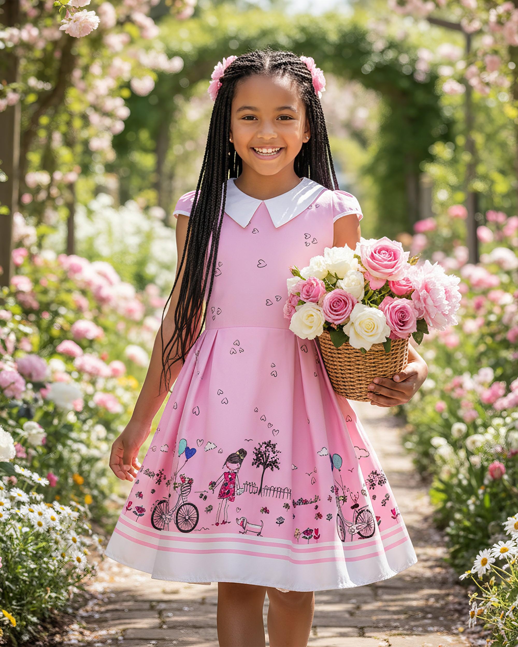 BlackButterfly Kids 'Olivia' Vintage Sunshine 50's Children's Girls Dress - Image 7