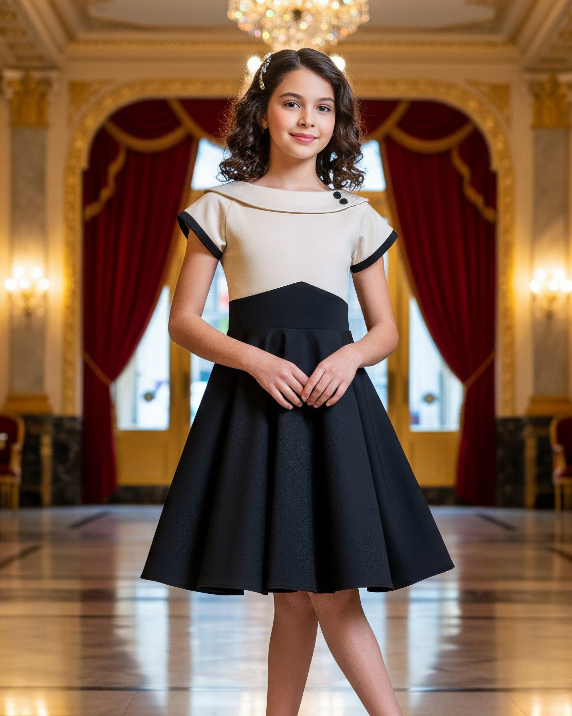 BlackButterfly Kids 'Valerie' Vintage Clarity 50's Girls Dress - Image 6