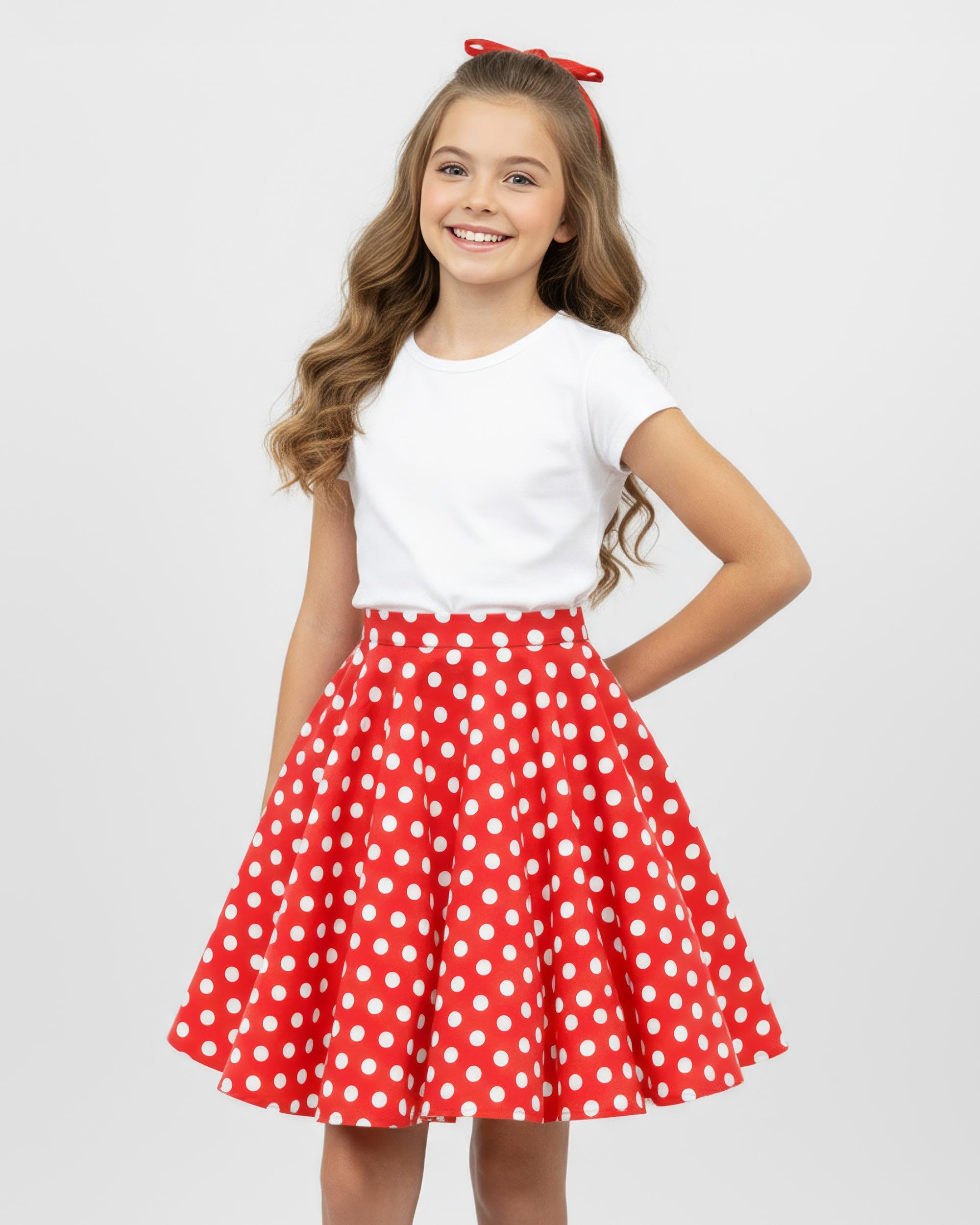 BlackButterfly Kids Vintage 50's Full Circle Girls Swing Skirt - Image 2