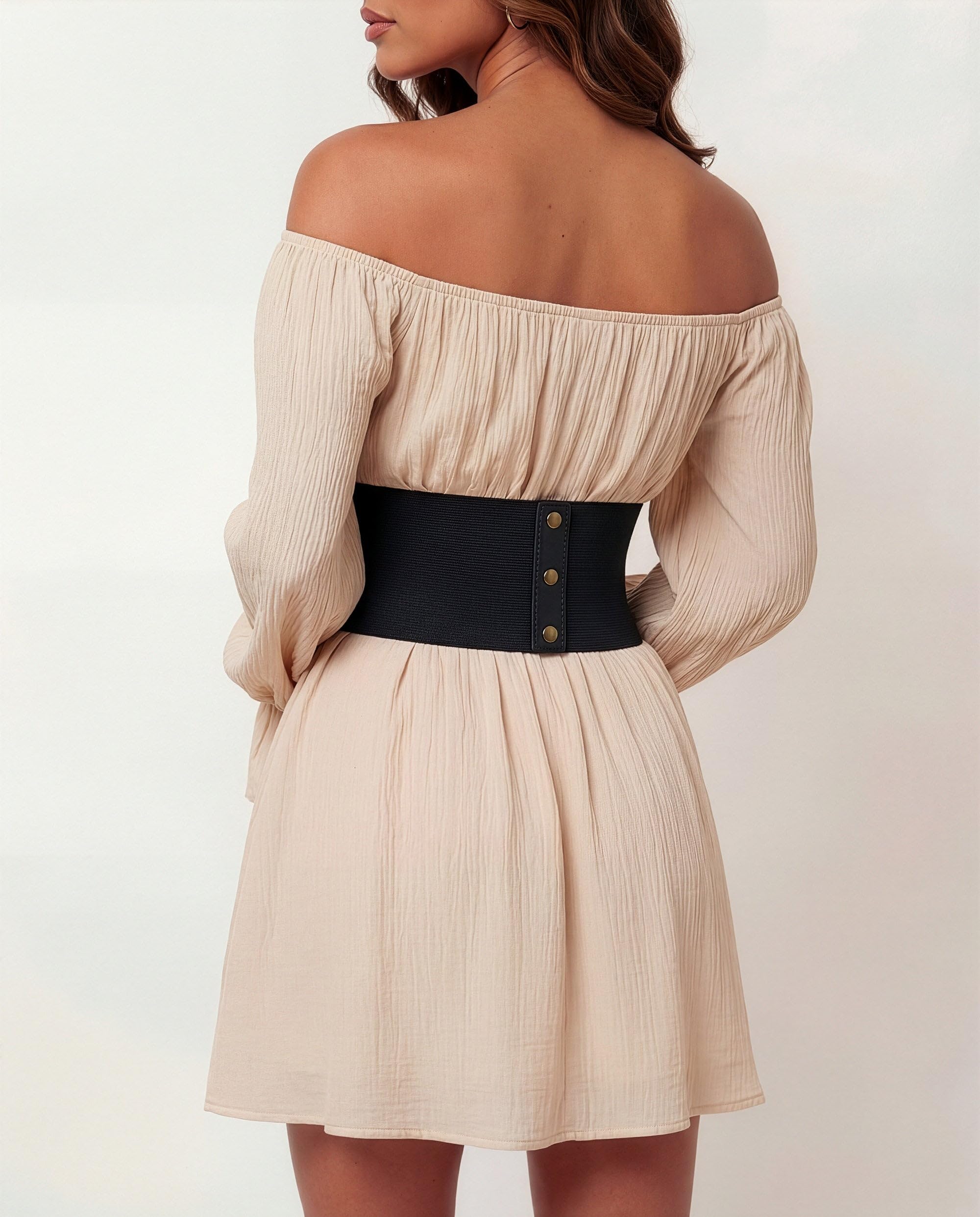 BlackButterfly Pirate Cosplay Elastic Halloween Waist Rivets Waspie Corset Belt - Image 3