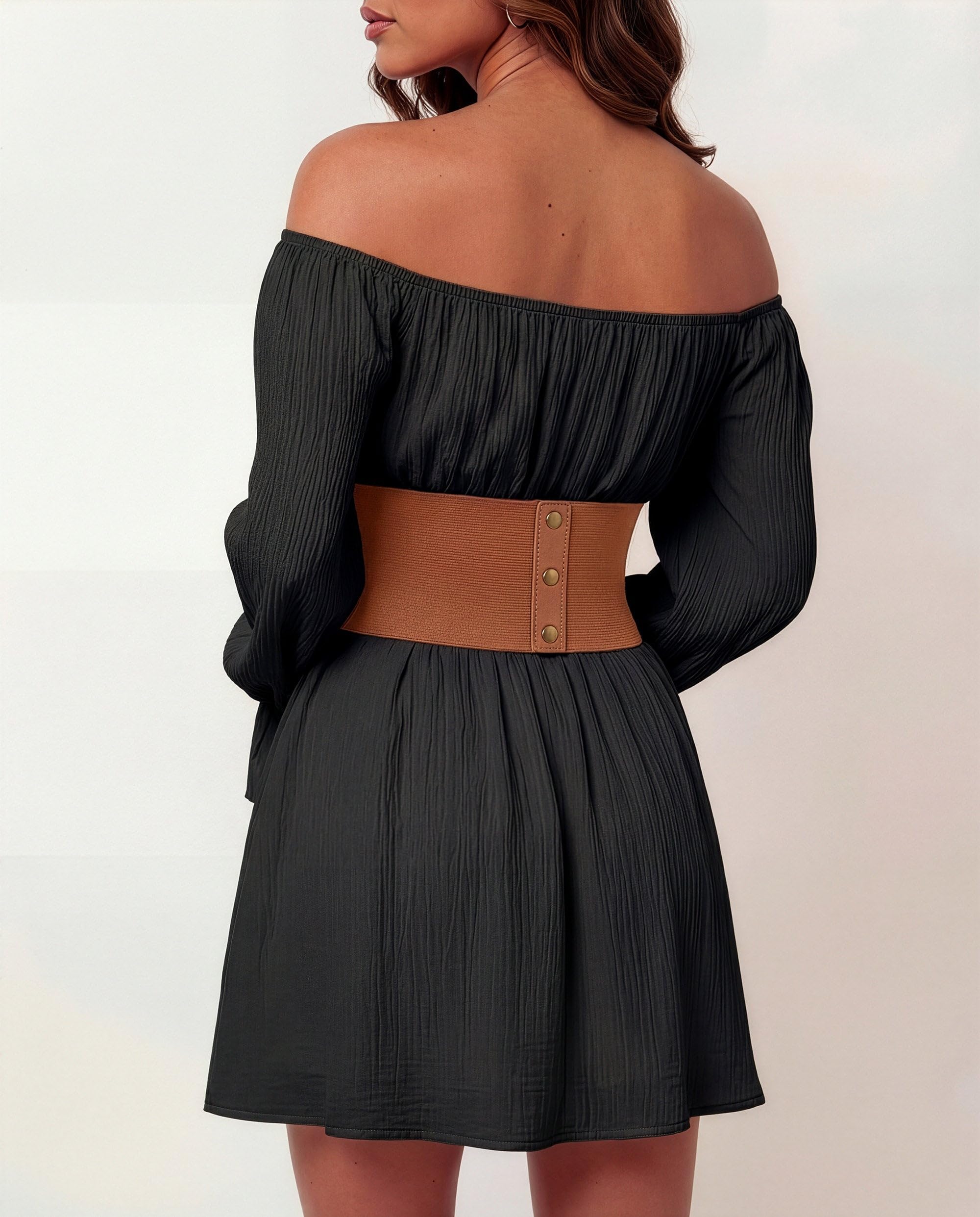 BlackButterfly Pirate Cosplay Elastic Halloween Waist Rivets Waspie Corset Belt - Image 3