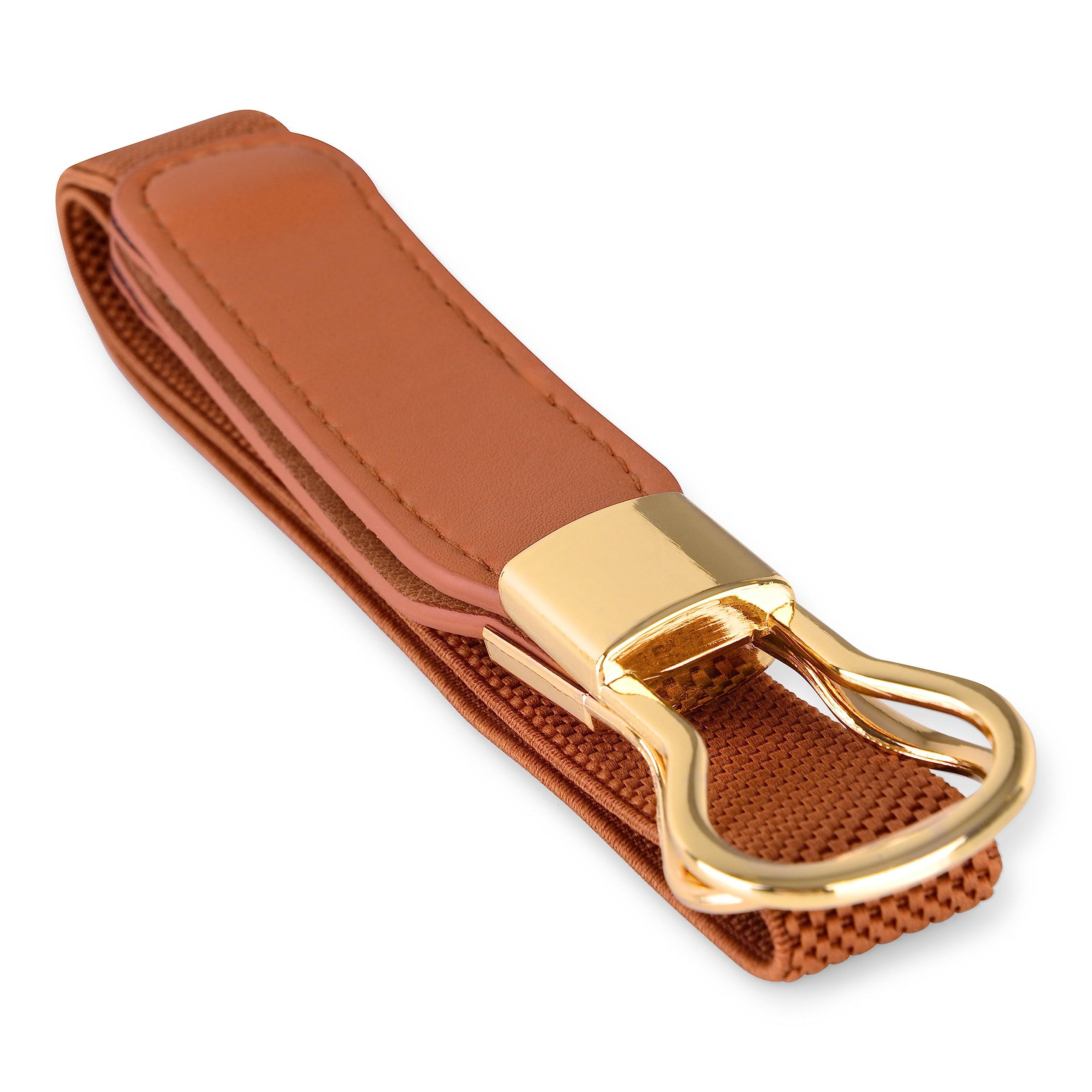 BlackButterfly Retro Elastic Round Metal Buckle Skinny Waist Waspie Belt - Image 5