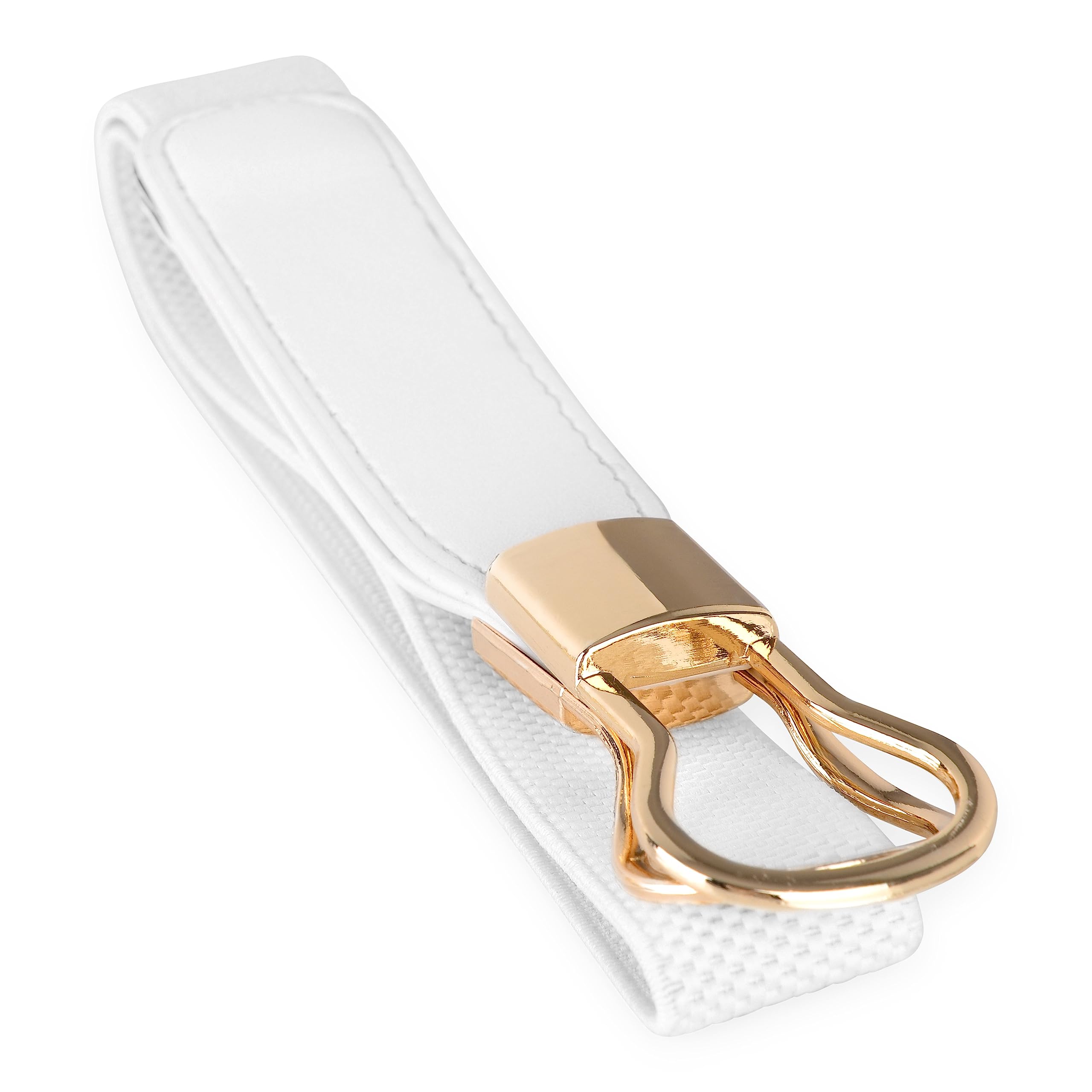 BlackButterfly Retro Elastic Round Metal Buckle Skinny Waist Waspie Belt - Image 5