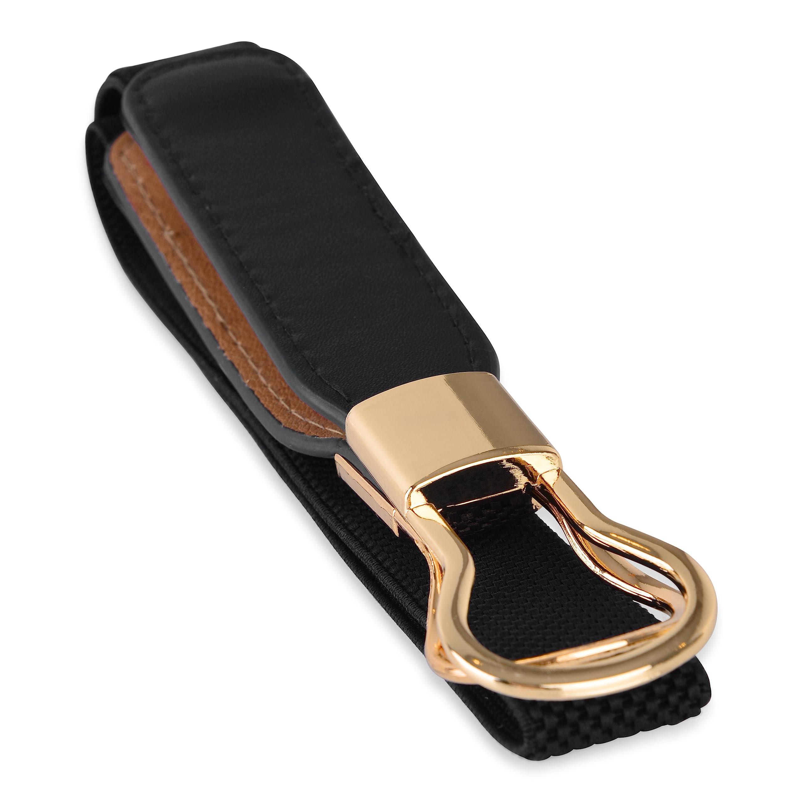 BlackButterfly Retro Elastic Round Metal Buckle Skinny Waist Waspie Belt - Image 5