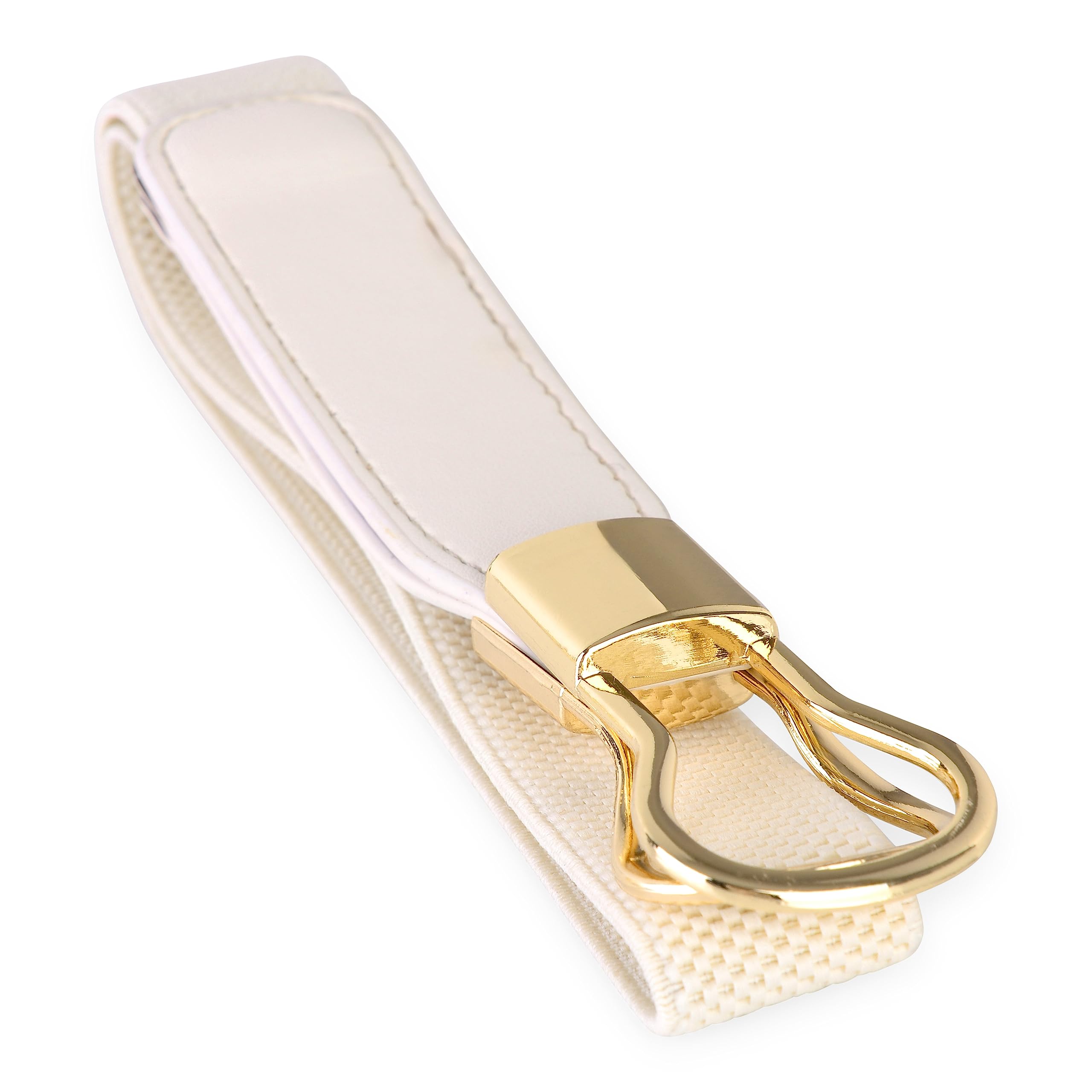 BlackButterfly Retro Elastic Round Metal Buckle Skinny Waist Waspie Belt - Image 5