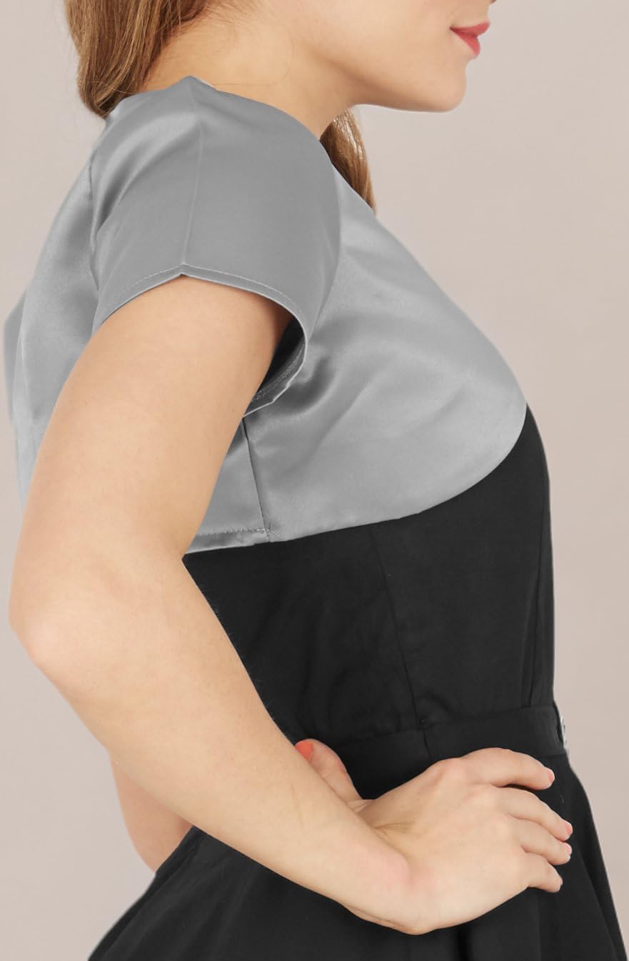 BlackButterfly Satin Bolero Shrug - Short Sleeve - Image 6