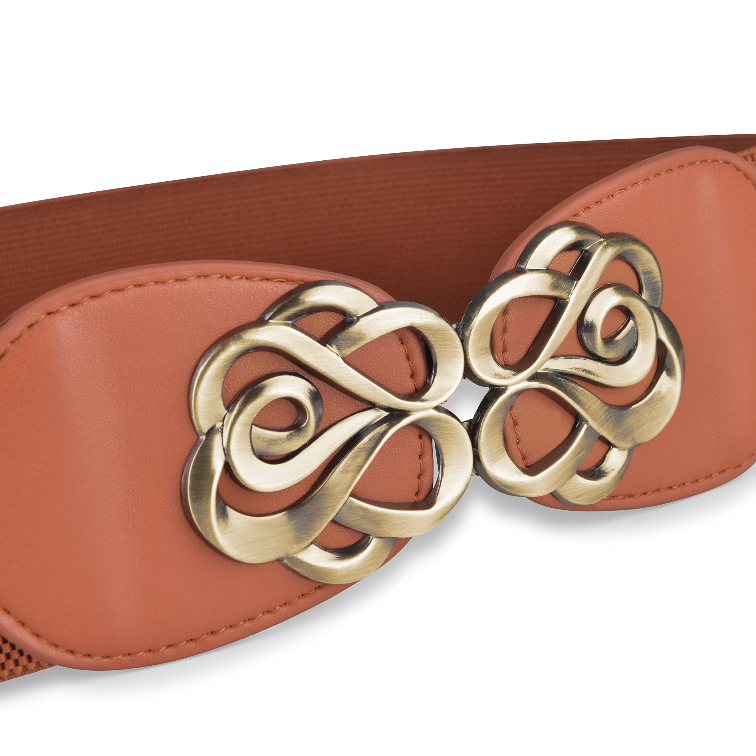 BlackButterfly Stretchy Vintage Waspie Elastic Buckle Waist Belt - Image 3