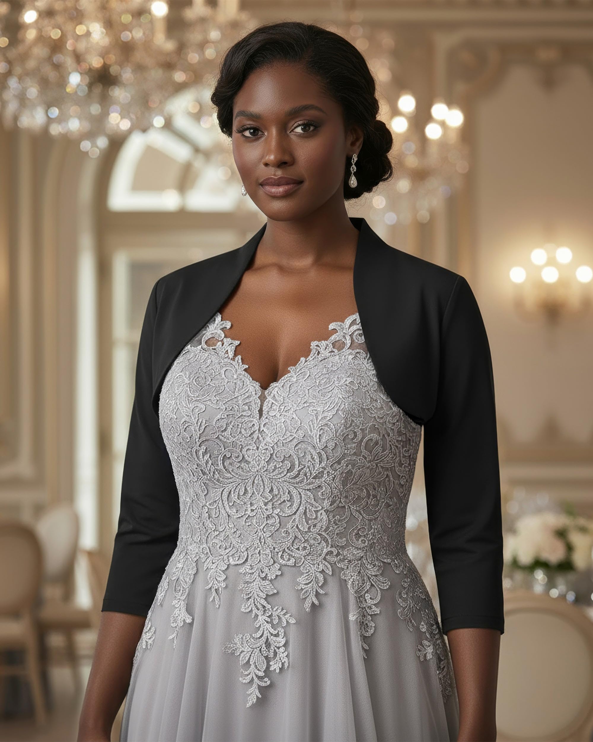 BlackButterfly Tailored 3/4 Sleeve Bolero - Image 5