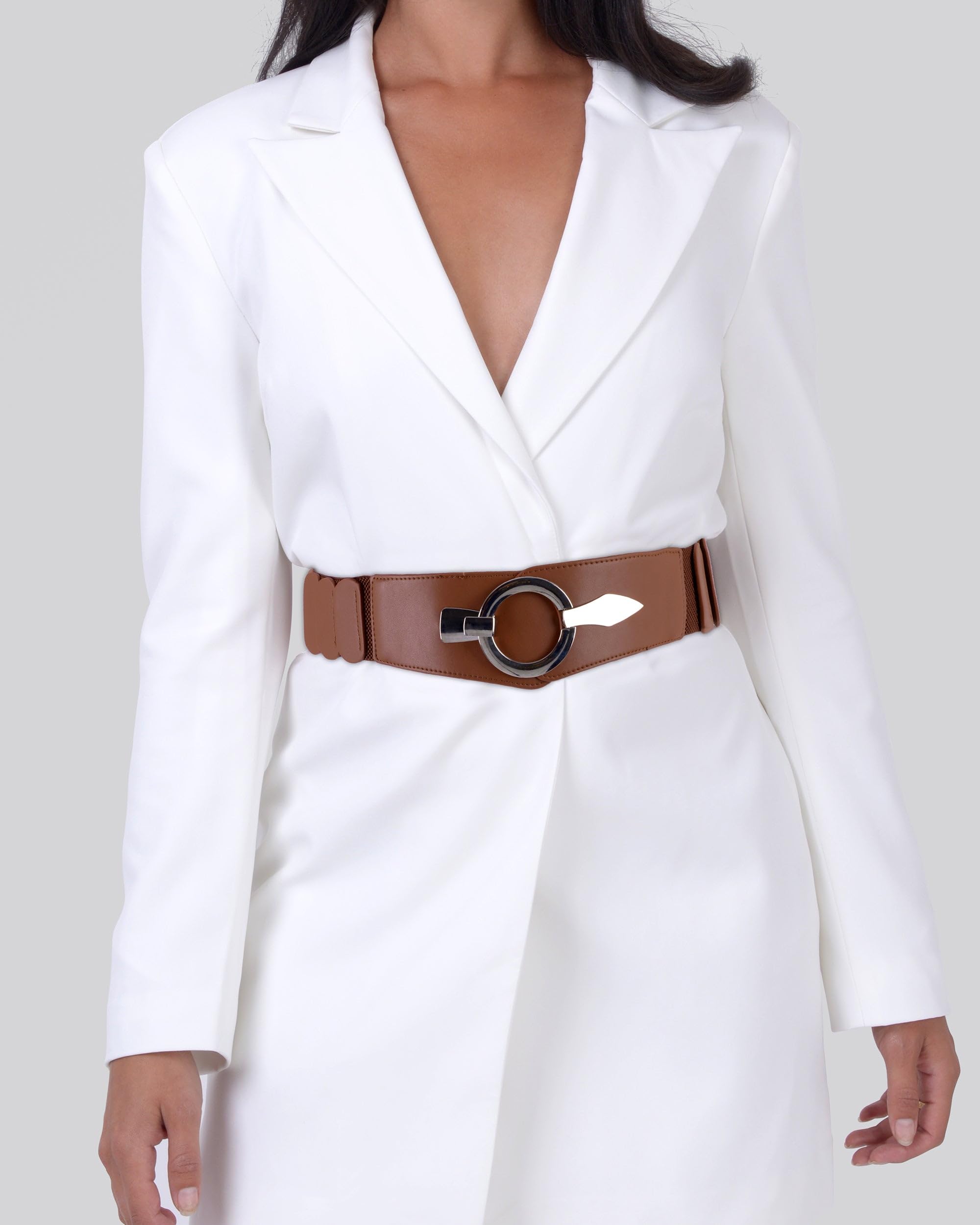 BlackButterfly Wide Elastic Waist Belt Fashion Vintage Dress Cosplay Waspie Belt - Image 2