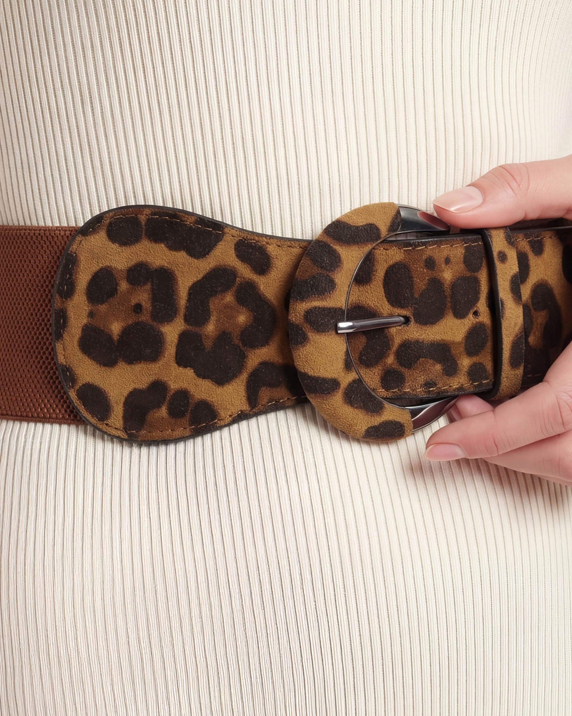BlackButterfly Wide PU Elastic Stretch Thick Buckle Waist Belt - Image 4